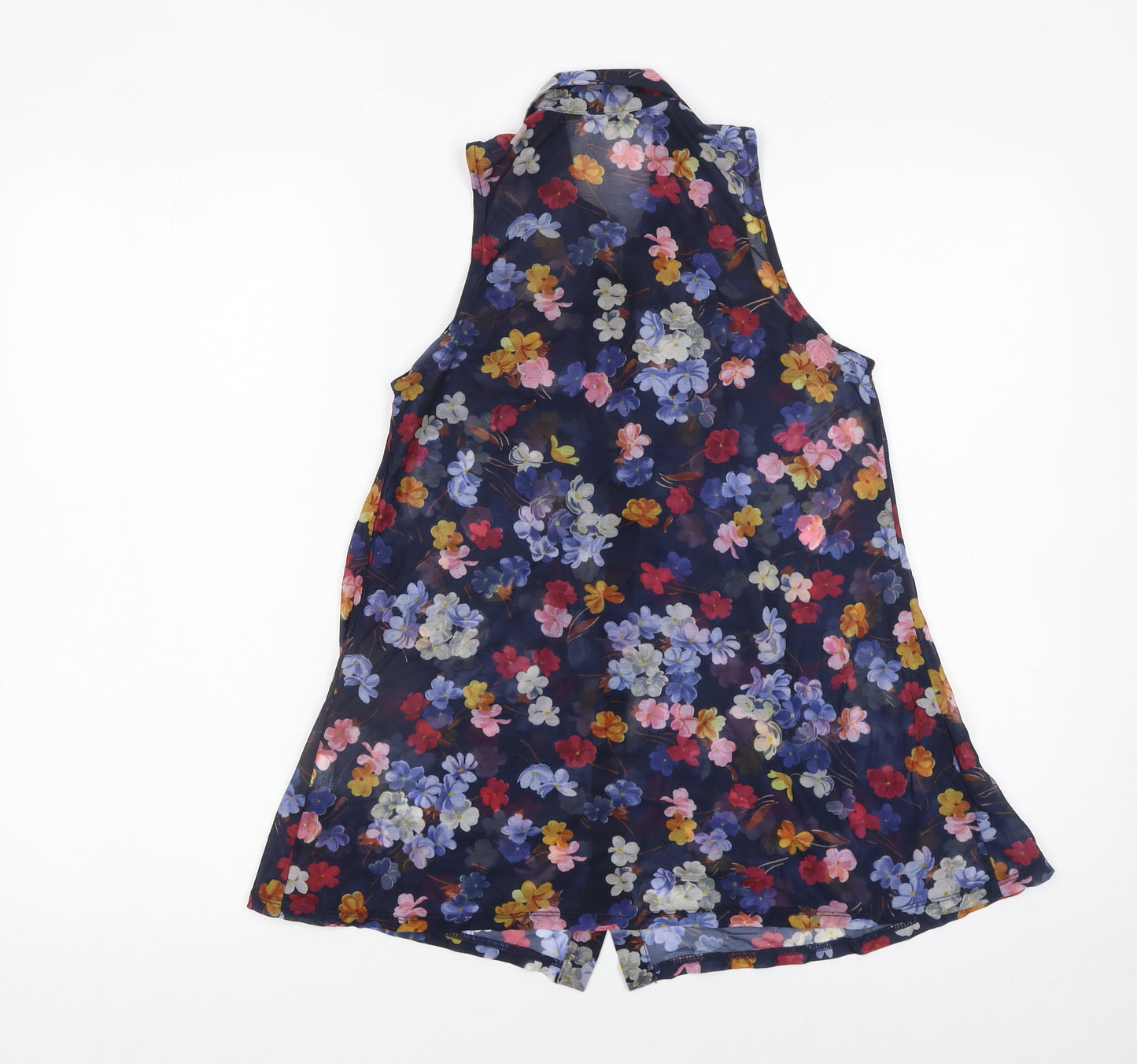 River Island Women's Multicoloured Floral Sleeveless Tunic Blouse Size 6