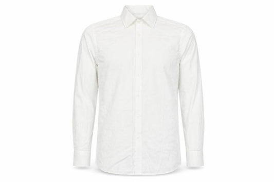 Jasper Conran Men’s White 15.5in Regular Fit Cotton Long Sleeve Formal Dress Shirt