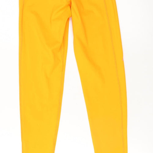 Nike Pro Yellow Dri-FIT Women's Leggings Small Compression Fit