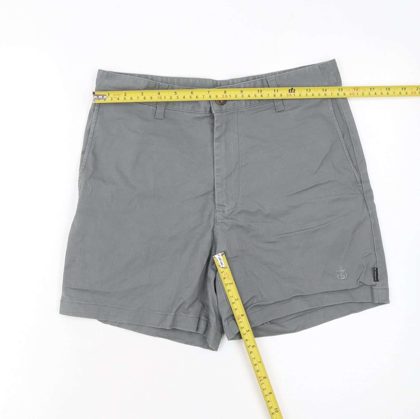 Blakely Men's Grey Chino Shorts Size Small Casual Summer