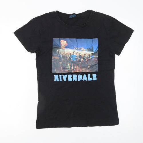 Riverdale Womens Black XS Crew Neck Short Sleeve Cotton T-Shirt