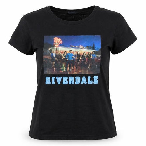 Riverdale Womens Black XS Crew Neck Short Sleeve Cotton T-Shirt