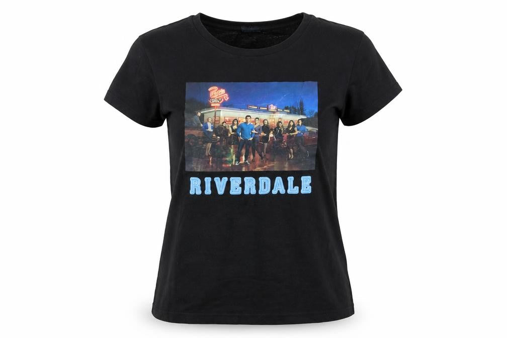 Riverdale Womens Black XS Crew Neck Short Sleeve Cotton T-Shirt