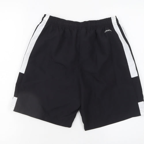 Adidas Boys Black 13-14 Years Athletic Football Training Shorts