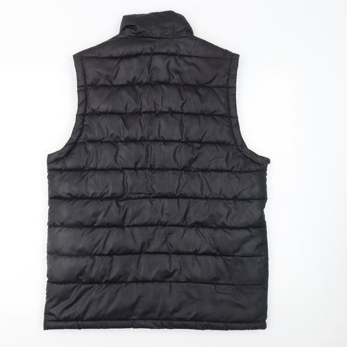 SikSilk Men's Black XS Puffer Waistcoat Lightweight Padded Gilet