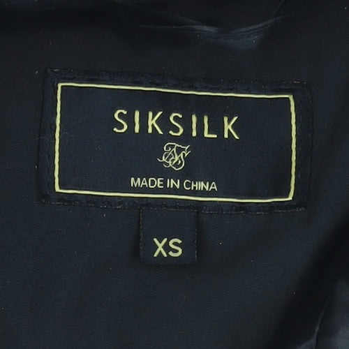 SikSilk Men's Black XS Puffer Waistcoat Lightweight Padded Gilet