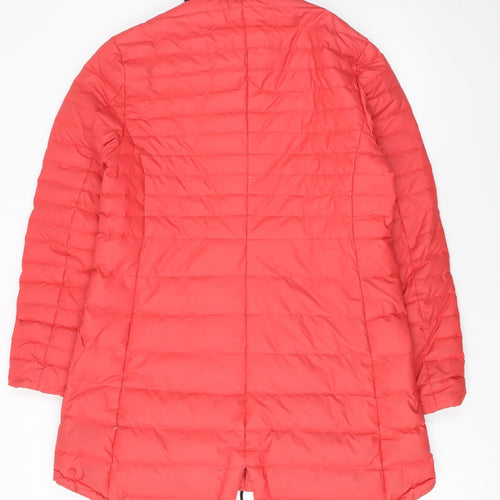 Hunter Womens Red Mid-Length Quilted Puffer Jacket Size M