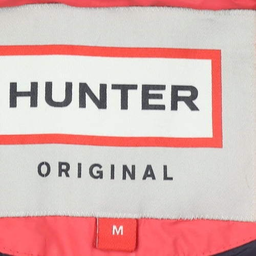 Hunter Womens Red Mid-Length Quilted Puffer Jacket Size M