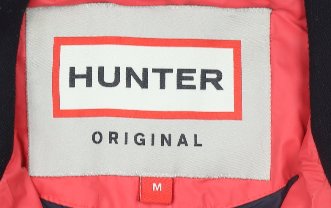 Hunter Womens Red Mid-Length Quilted Puffer Jacket Size M