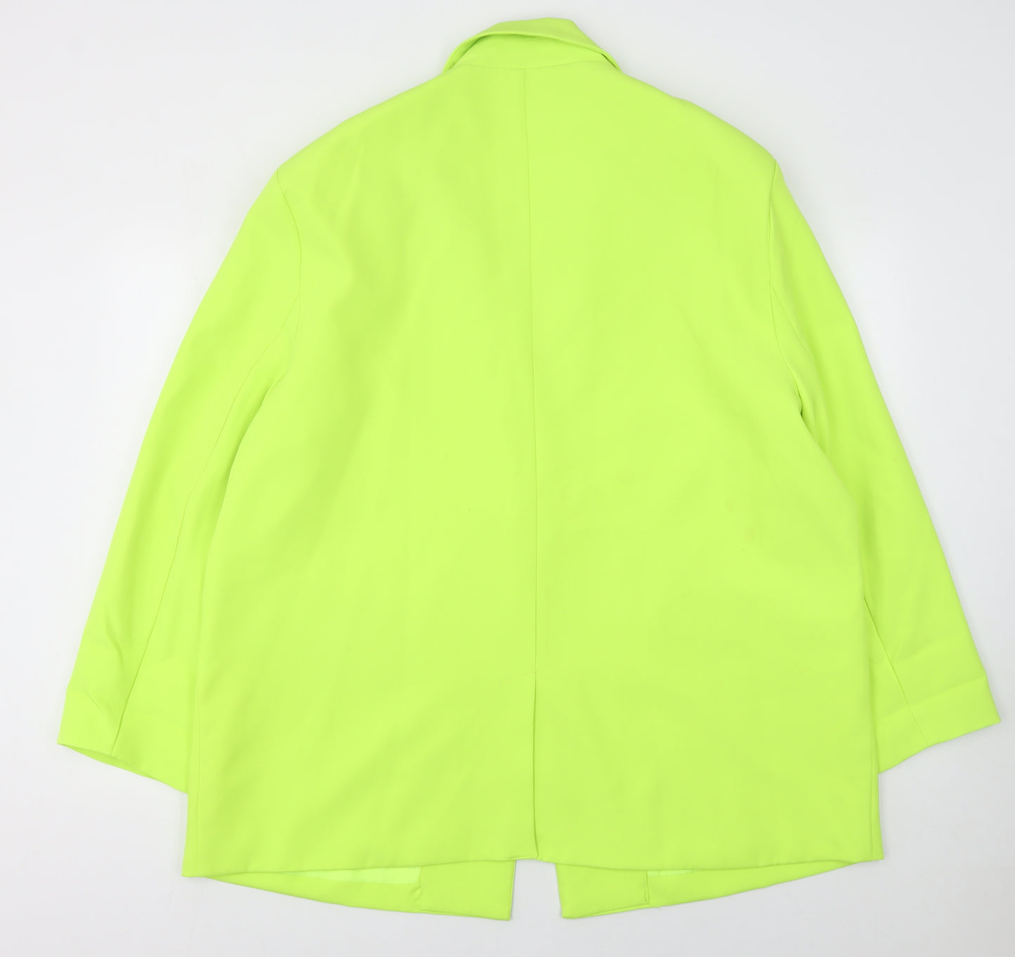 Missguided Women’s Yellow Blazer UK 18 Regular Fit One-Button Jacket