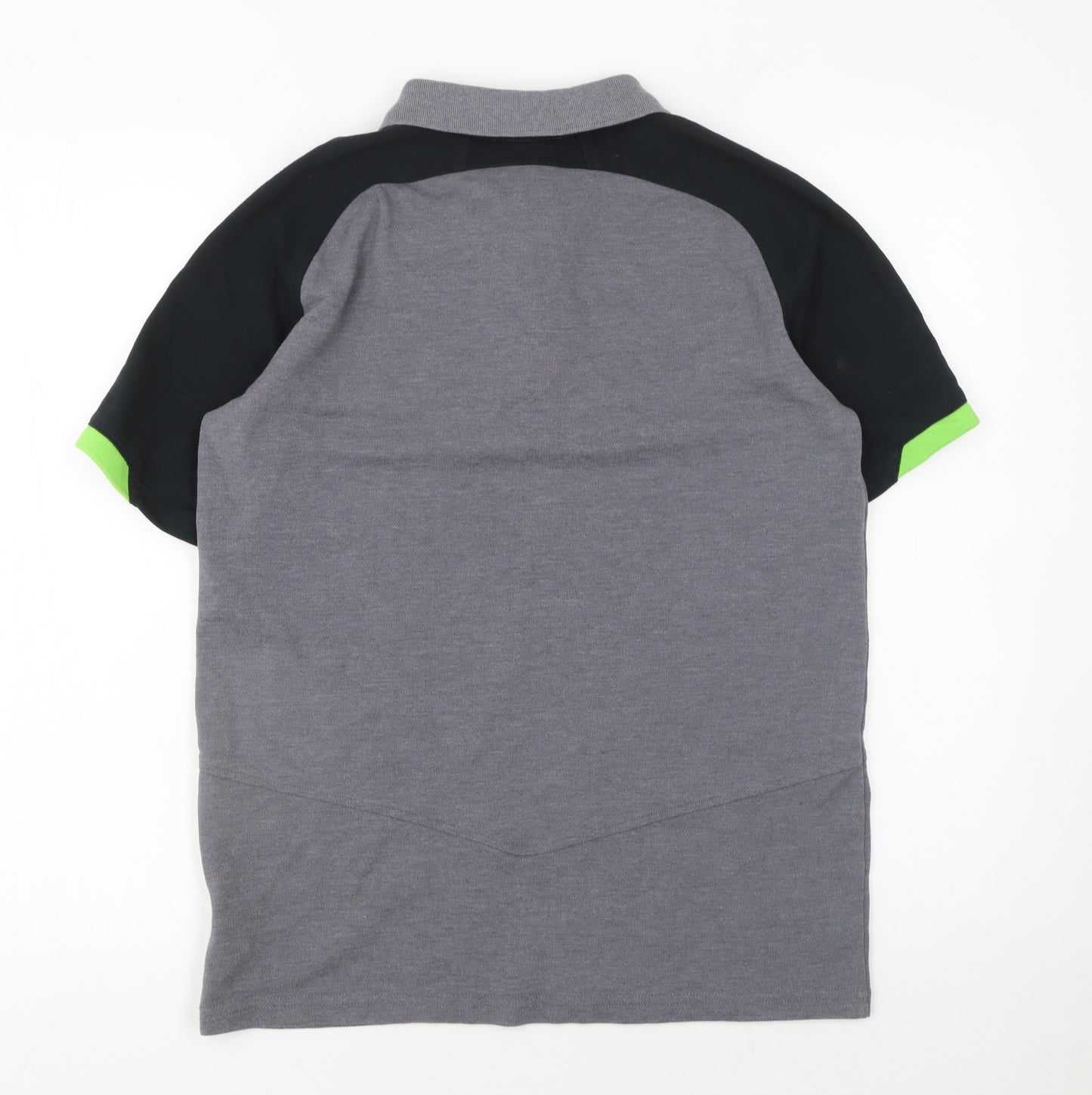 Canterbury Men’s Grey Rugby Polo Shirt S IRFU Logo Colourblock