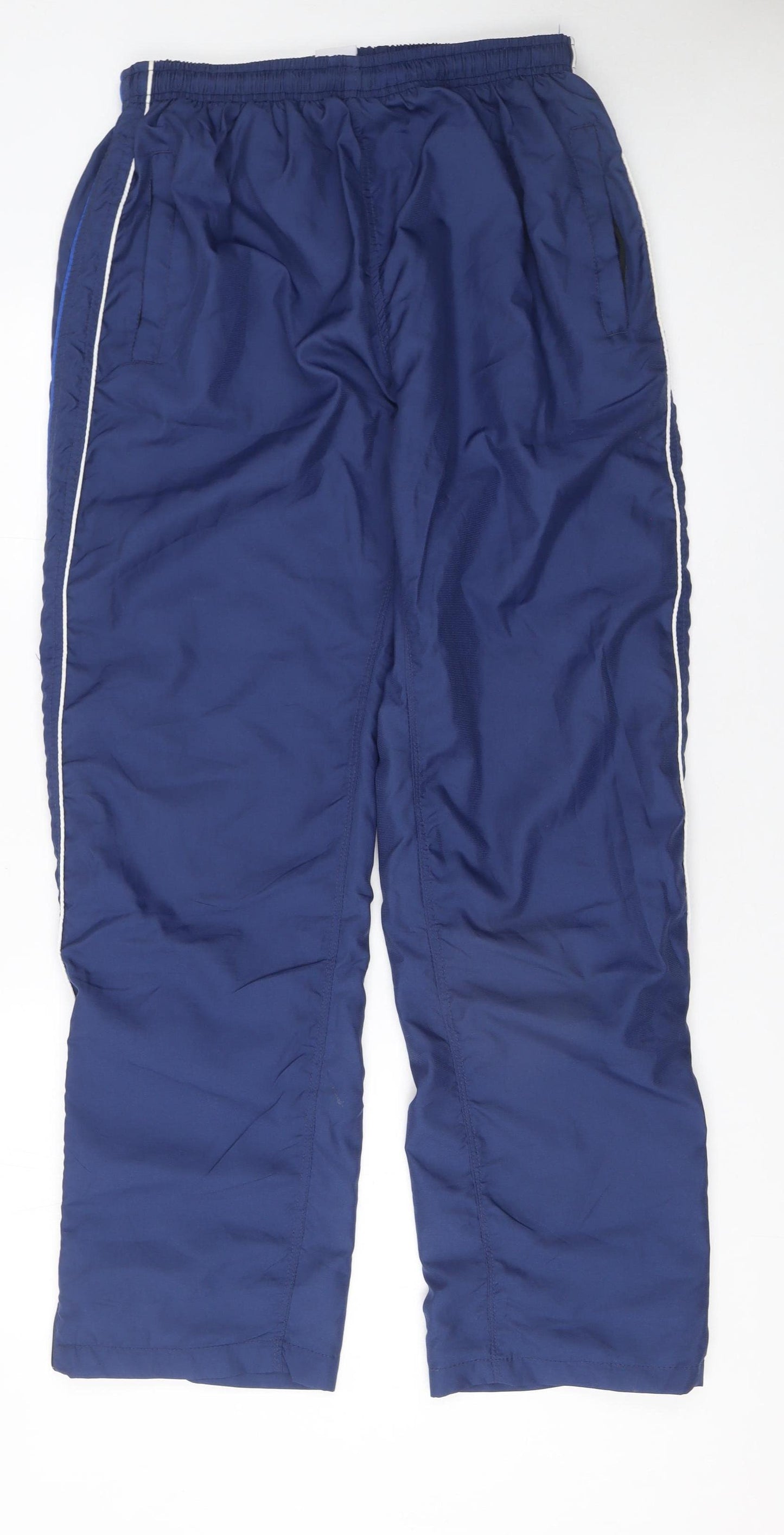 C-Sports Men's Blue Polyester Jogger Trousers Size L Elastic Waist