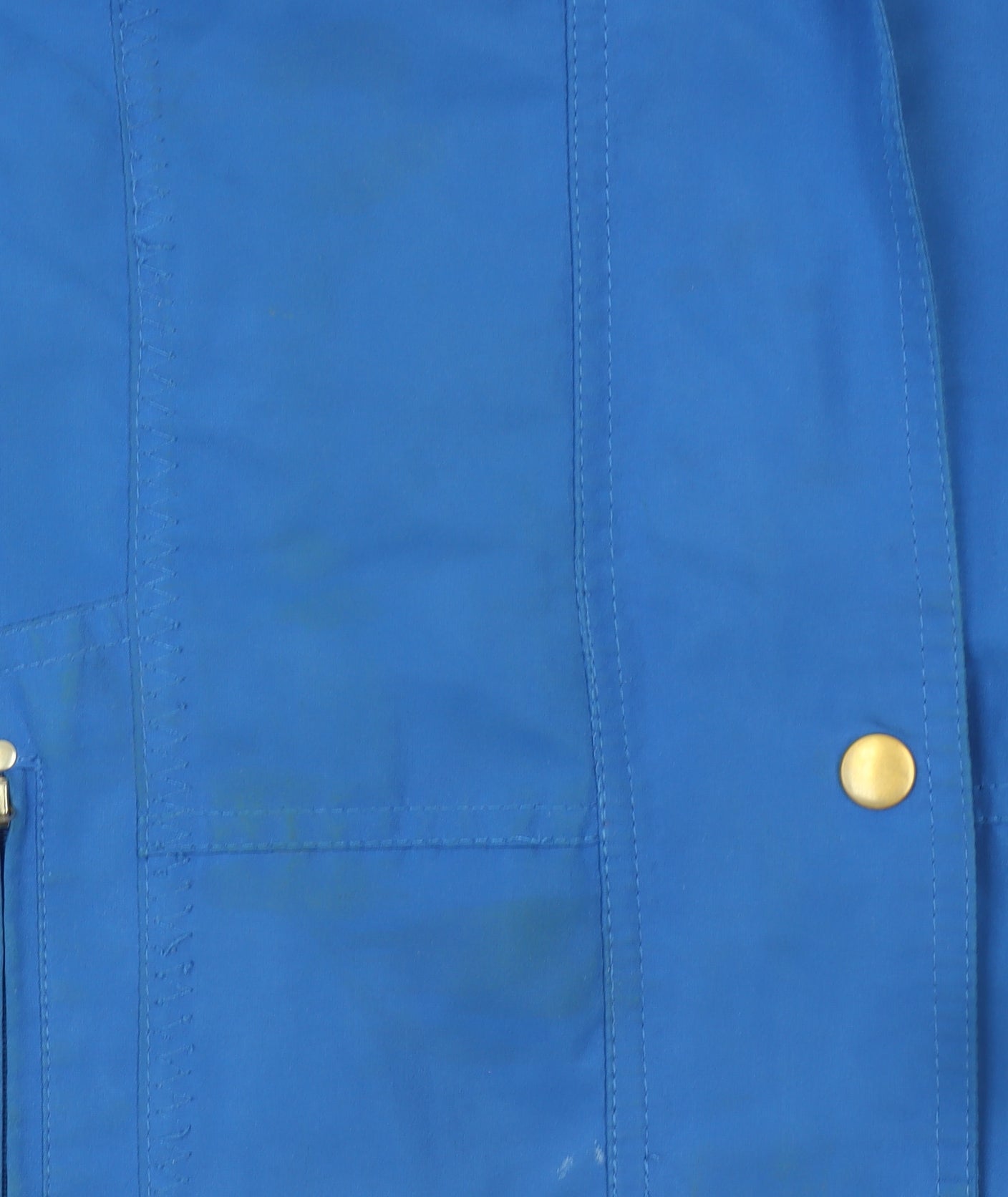 Betty Kay London Women Blue Hooded Rain Coat Jacket Size 14