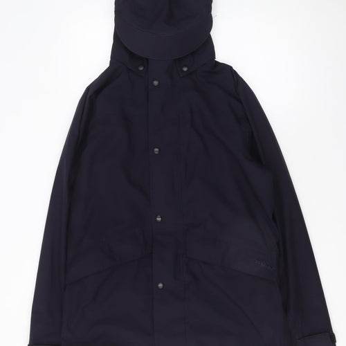 Rohan Men's Blue Atlas Waterproof Hooded Rain Jacket Size S