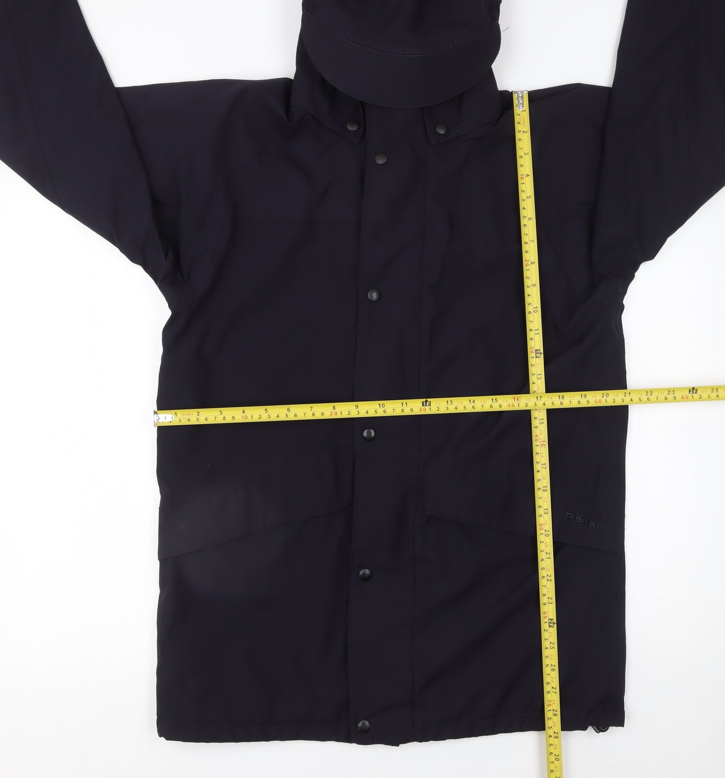 Rohan Men's Blue Atlas Waterproof Hooded Rain Jacket Size S