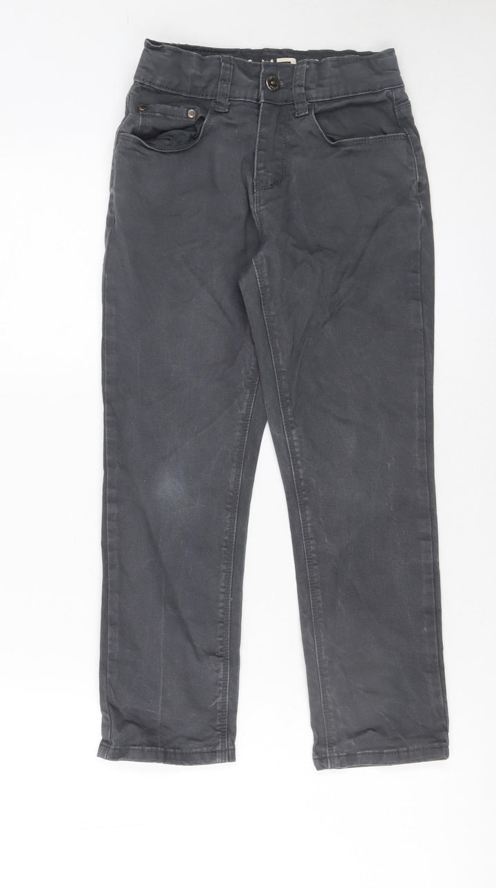 Diesel Boys Black Straight Jeans Age 7-8 Years Cotton Stretch Denim