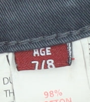 Diesel Boys Black Straight Jeans Age 7-8 Years Cotton Stretch Denim