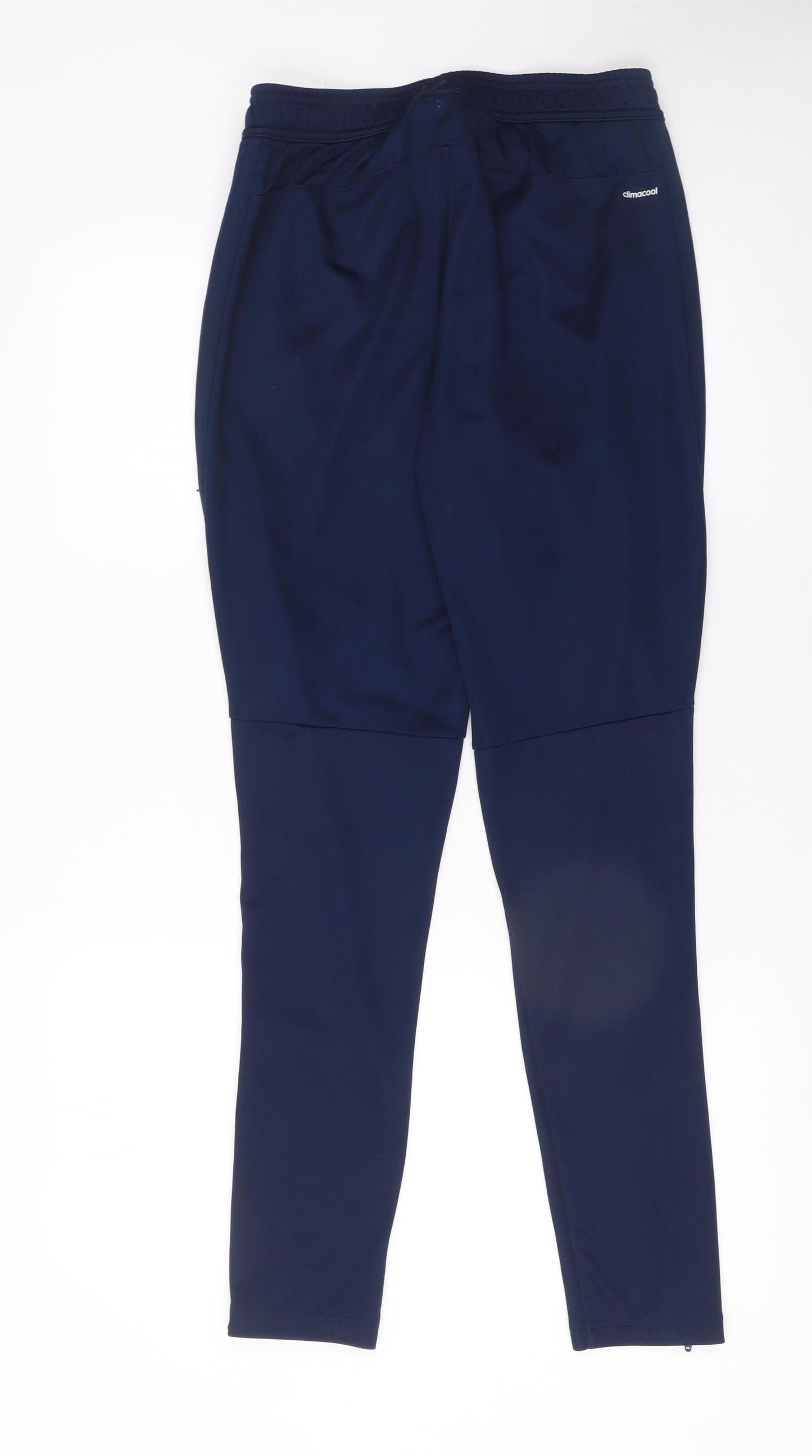 Adidas Men's Blue Slim Fit Jogger Trousers Size S Climalite Sportswear