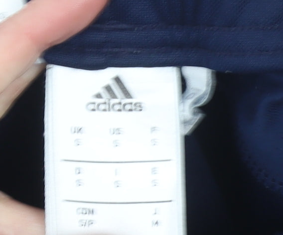 Adidas Men's Blue Slim Fit Jogger Trousers Size S Climalite Sportswear