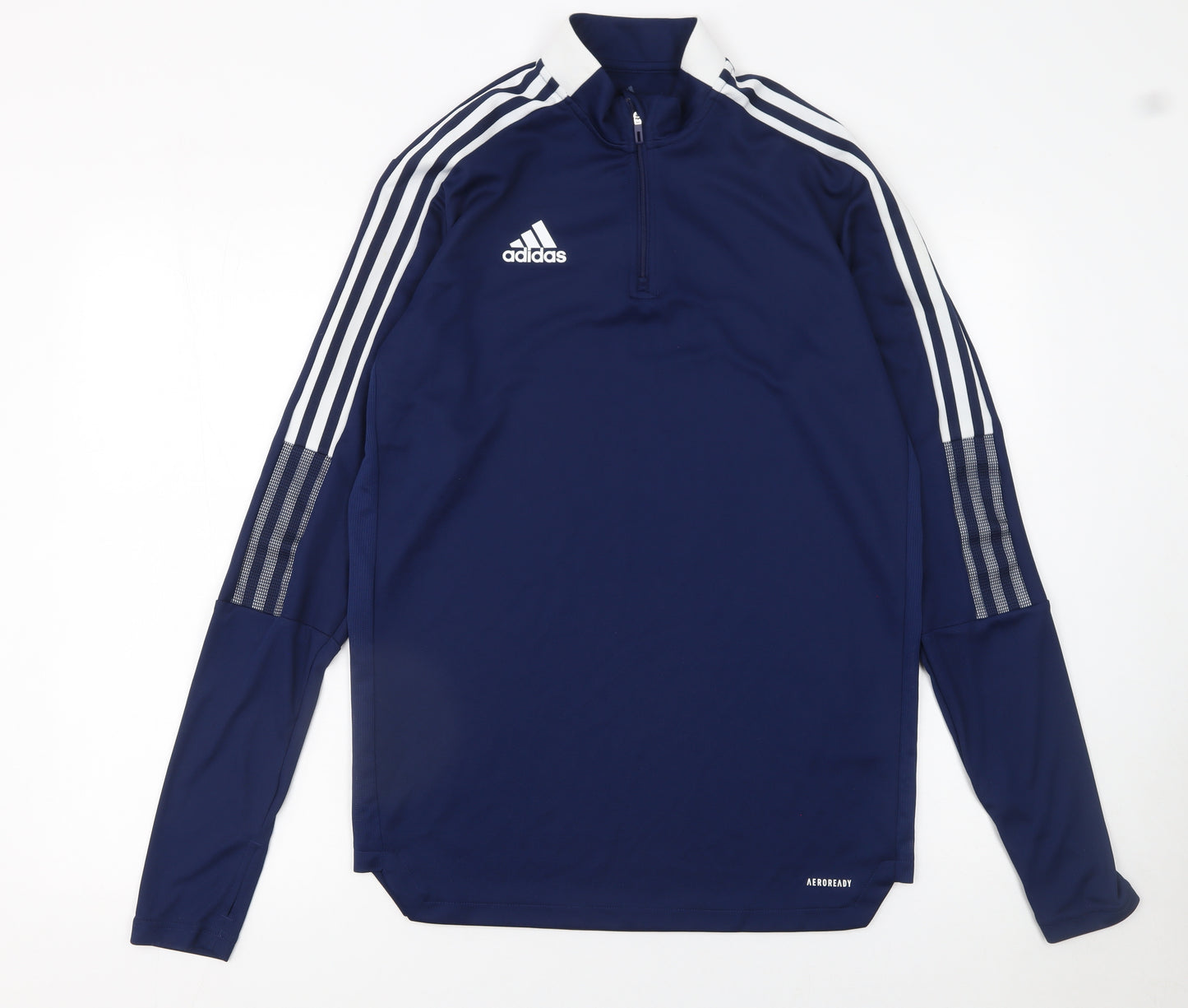 adidas Men’s Blue 1/4 Zip Pullover Sweatshirt Size M AEROREADY