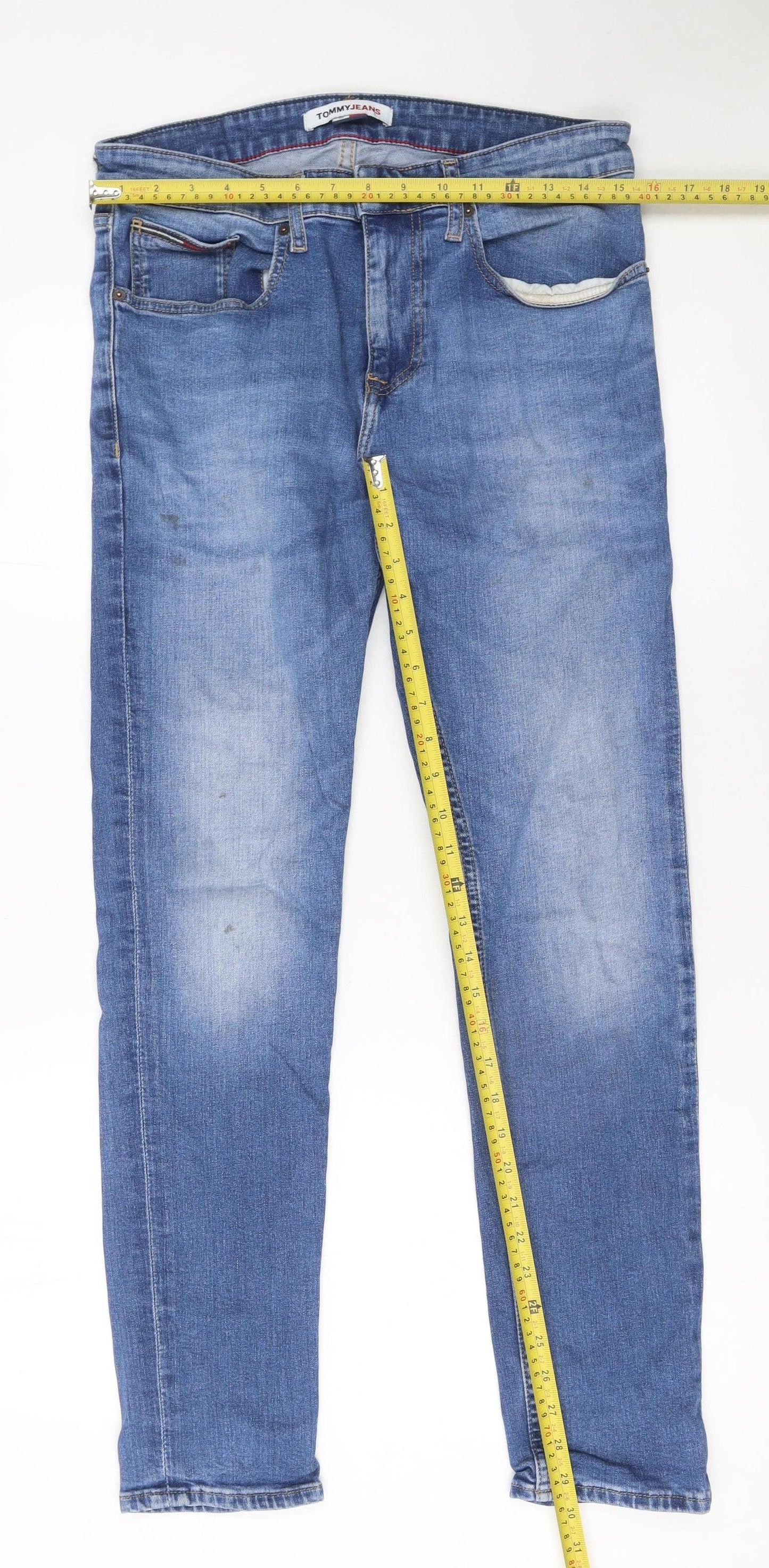 Tommy Jeans Men's Blue Slim Fit Denim Jeans Size 30W 32L