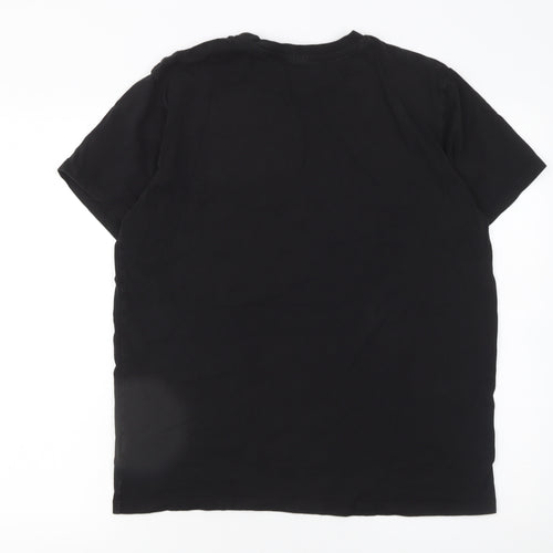 Marvel Iron Man Black Cotton Graphic Men's T-Shirt Medium