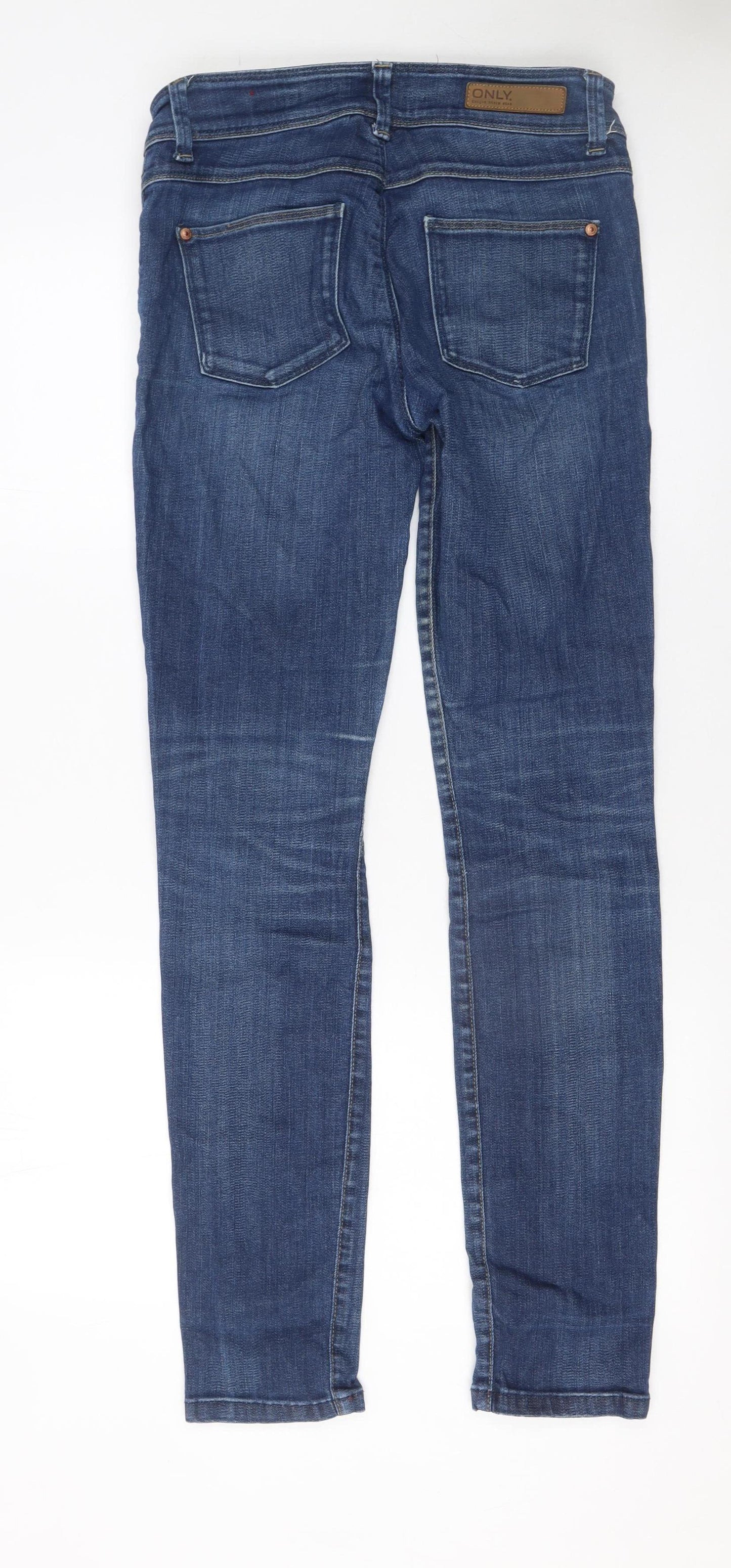 ONLY Women’s Blue Skinny Regular Mid Rise Jeans Size 12