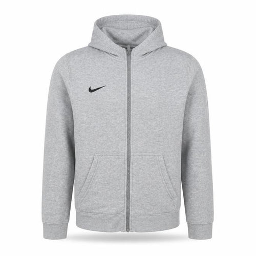 Nike Boys Grey Full Zip Hoodie L - Casual Fleece Sportswear