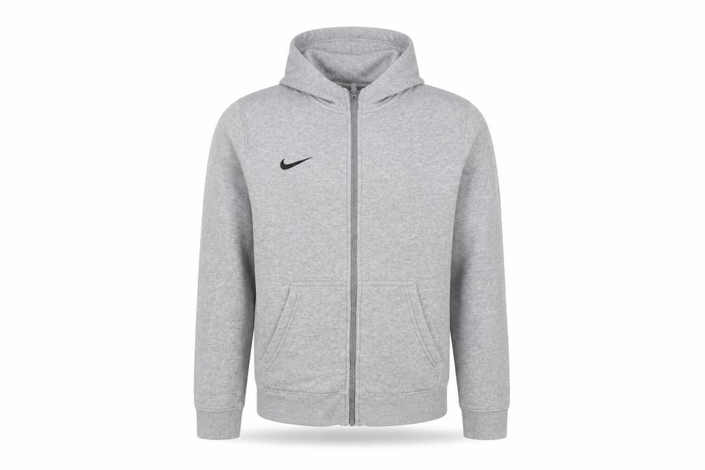 Nike Boys Grey Full Zip Hoodie L - Casual Fleece Sportswear
