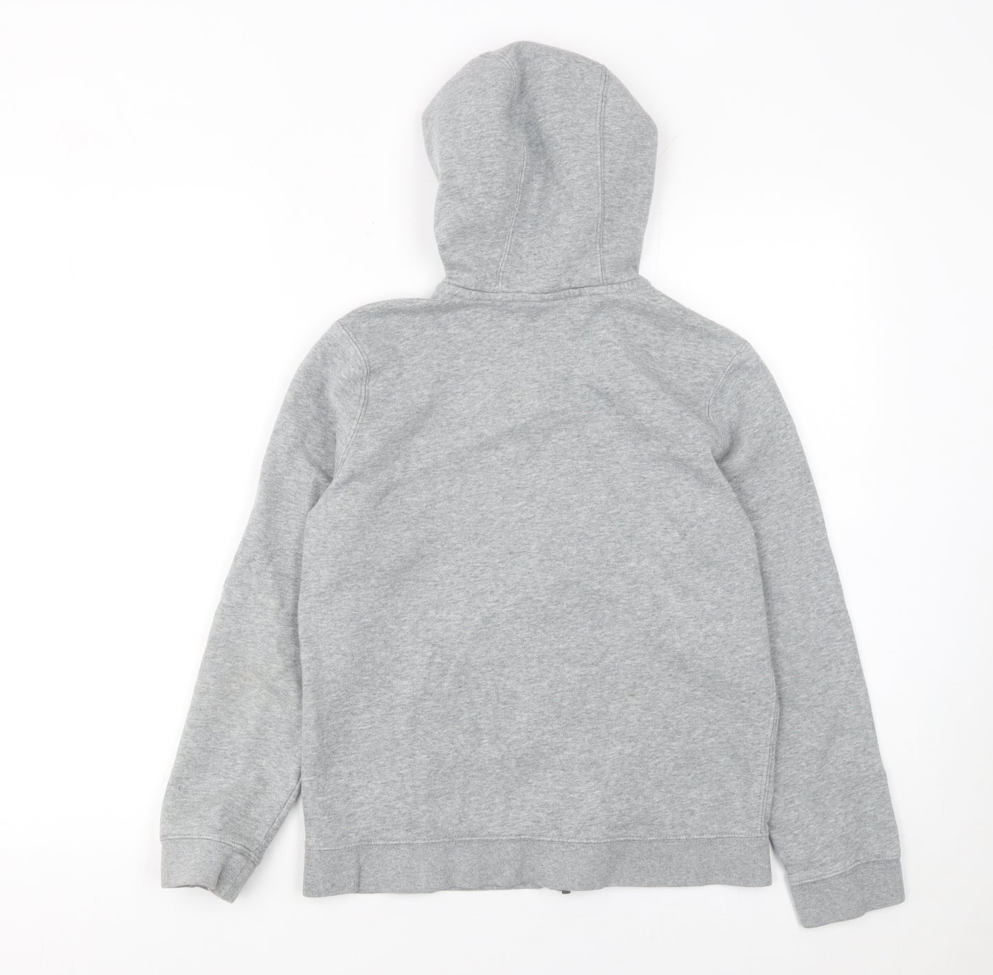 Nike Boys Grey Full Zip Hoodie L - Casual Fleece Sportswear