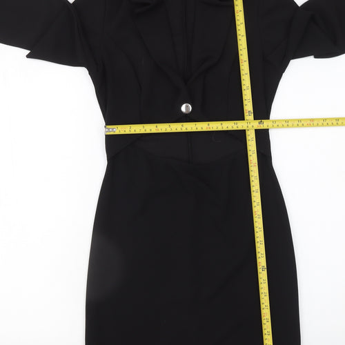 Boohoo Women’s Black Size 12 Long Sleeve Jacket Dress