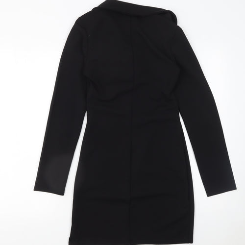 Boohoo Women’s Black Size 12 Long Sleeve Jacket Dress