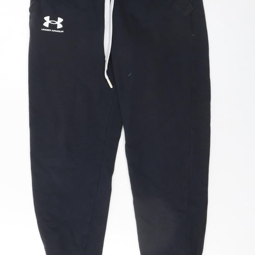 Under Armour Womens Black XS Jogger Trousers Cotton Blend