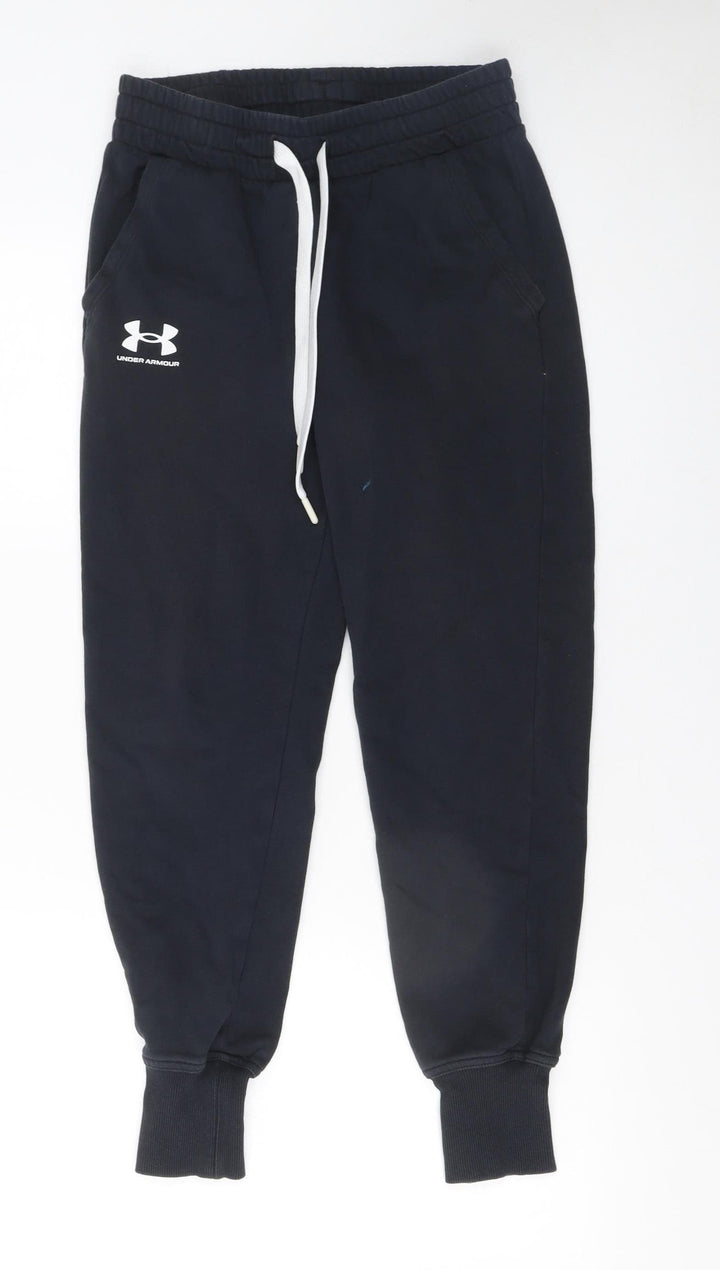 Under Armour Womens Black XS Jogger Trousers Cotton Blend