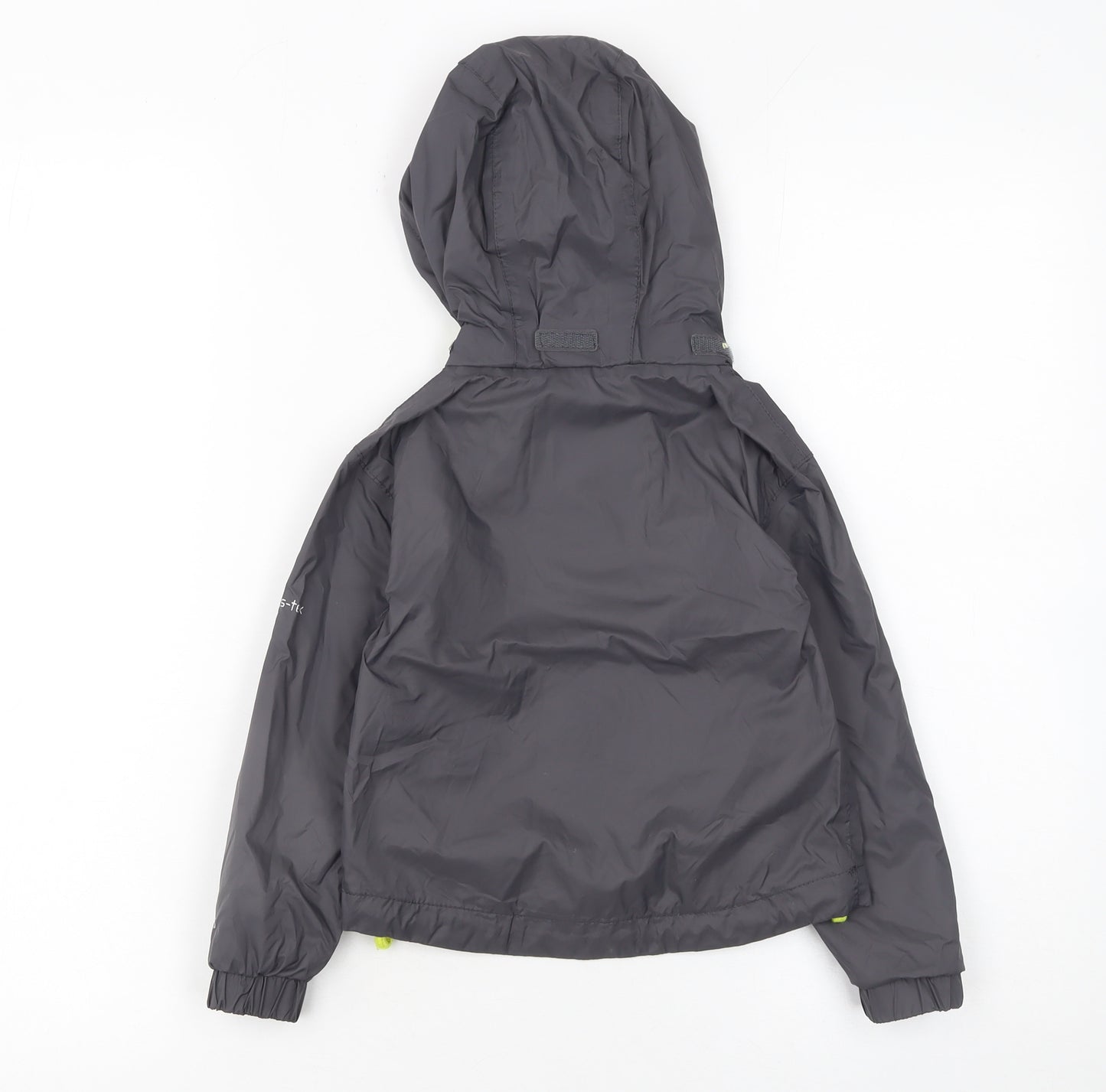 Trespass Boys Grey Waterproof Hooded Rain Coat Jacket 2-3 Years