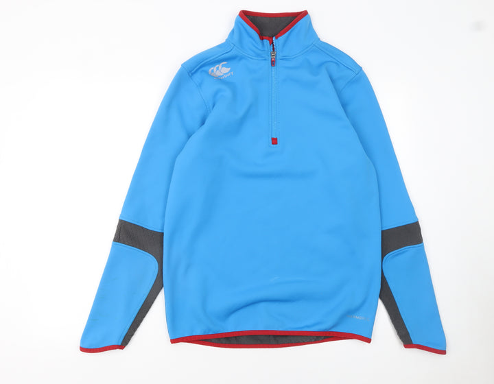 Canterbury Men's Blue 1/4 Zip Fleece Sweatshirt Size S