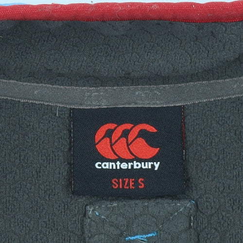 Canterbury Men's Blue 1/4 Zip Fleece Sweatshirt Size S
