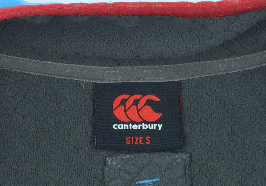 Canterbury Men's Blue 1/4 Zip Fleece Sweatshirt Size S