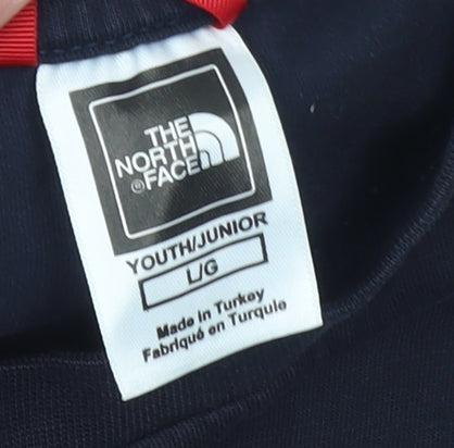 The North Face Boys Black Short Sleeve Graphic Outdoor T-Shirt L
