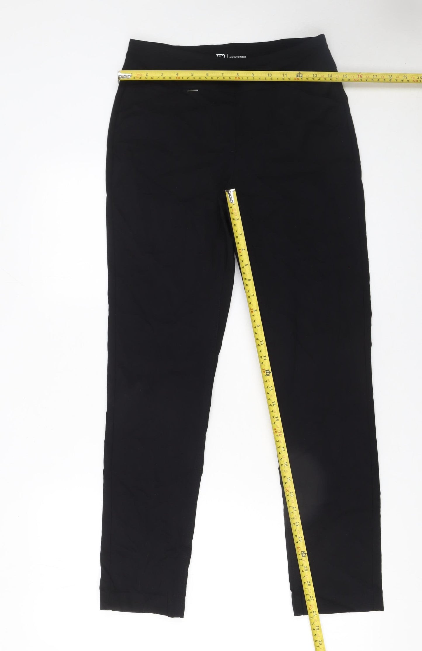 EP New York Women's Black Slim Stretch Trousers Size S