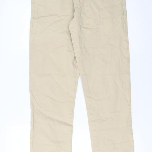 U.S. Polo Assn. Men's Beige Chino Trousers 30R Regular Fit