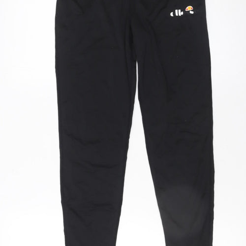 Ellesse Womens Black Leggings Size 12 Slim Fit Activewear Trousers
