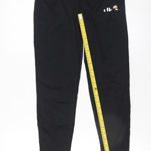 Ellesse Womens Black Leggings Size 12 Slim Fit Activewear Trousers