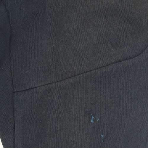 Nike Boys Black Fleece Jogger Trousers L 147-158cm Elastic Waist Pockets
