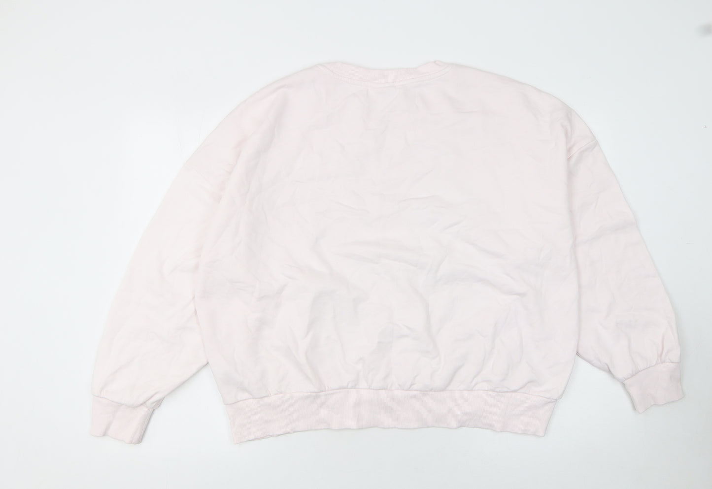 Disney Women’s Pink Mickey Mouse Winter Sweatshirt Size L