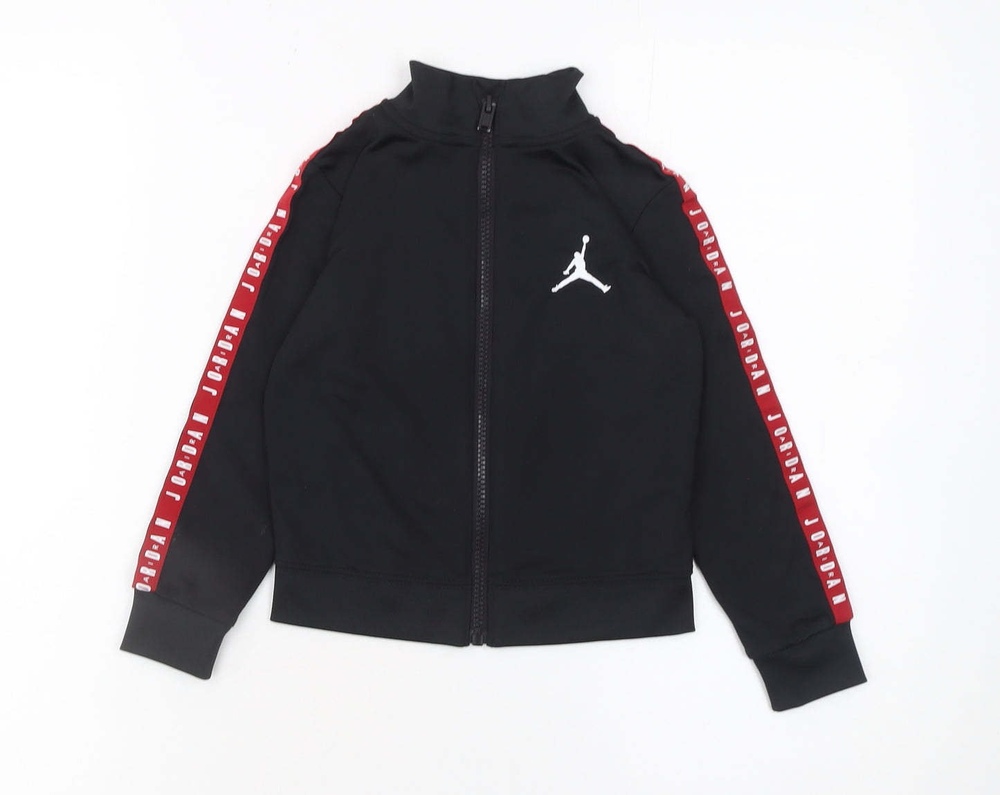 Jordan Boys Black 2-3 Years Track Jacket Full Zip Sportswear