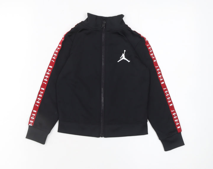Jordan Boys Black 2-3 Years Track Jacket Full Zip Sportswear