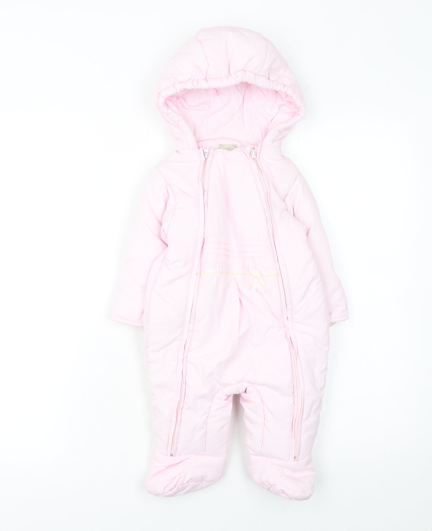 Prémaman Pink Hooded Snowsuit 6-9 Months Unisex Baby Winter Padded Suit