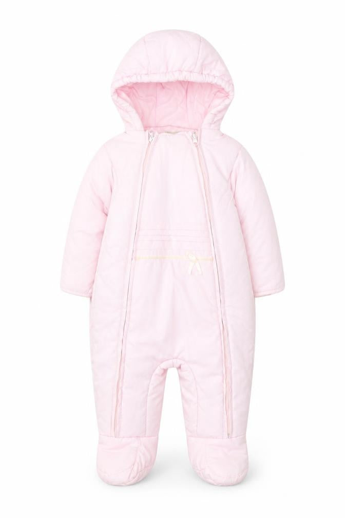 Prémaman Pink Hooded Snowsuit 6-9 Months Unisex Baby Winter Padded Suit