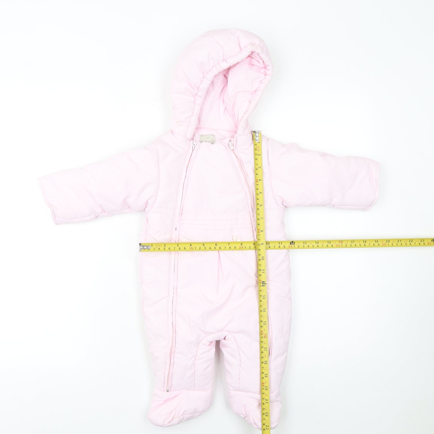 Prémaman Pink Hooded Snowsuit 6-9 Months Unisex Baby Winter Padded Suit